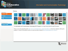 Tablet Screenshot of ict.onlinecollaborative.ca